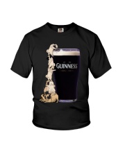 My Quarantine Routine pug Youth T-Shirt thumbnail