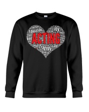 Acting Heart Shirt Actress Graphic T-Shirt Friend Birthday Gift Ideas Crewneck Sweatshirt tile