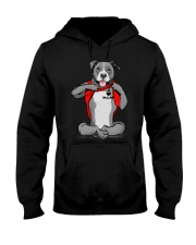 I love Mom chest tattoo Pitbull Hooded Sweatshirt thumbnail