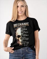 Skull Mechanic Hourly Rate Shirt Funny Mechanic Shirt Mens Apparel Classic T-Shirt apparel-classic-tshirt-lifestyle-front-100