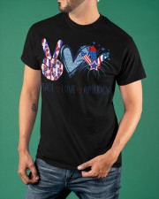 Peace Love America T-Shirt Family 4th Of July Shirts Gift For Parents Classic T-Shirt apparel-classic-tshirt-lifestyle-front-88