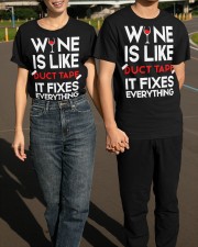 Wine Is Like Duct Tape It Fixes Everything T-Shirt Funny Wine Sayings For Shirts Classic T-Shirt apparel-classic-tshirt-lifestyle-front-145
