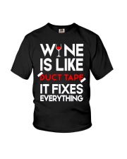 Wine Is Like Duct Tape It Fixes Everything T-Shirt Funny Wine Sayings For Shirts Youth T-Shirt tile