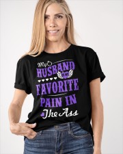 My Husband Is My Favorite Pain In The Ass Shirt Funny Sayings T-Shirt Anniversary Gift For Wife Classic T-Shirt apparel-classic-tshirt-lifestyle-front-100