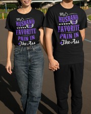 My Husband Is My Favorite Pain In The Ass Shirt Funny Sayings T-Shirt Anniversary Gift For Wife Classic T-Shirt apparel-classic-tshirt-lifestyle-front-145