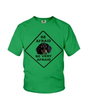 Be afraid be very afraid Dachshund Youth T-Shirt thumbnail