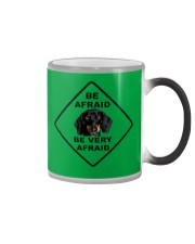 Be afraid be very afraid Dachshund Color Changing Mug thumbnail