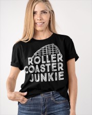 Roller Coaster Junkie Classic T-Shirt Apparel Roller Coaster Gift Ideas For Adults Classic T-Shirt apparel-classic-tshirt-lifestyle-front-100