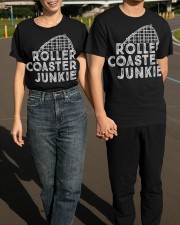 Roller Coaster Junkie Classic T-Shirt Apparel Roller Coaster Gift Ideas For Adults Classic T-Shirt apparel-classic-tshirt-lifestyle-front-145