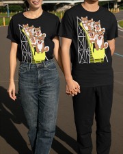 Shiba Inu On Roller Coaster Shirt Apparel Merchandise Gifts For Shiba Inu Lovers Classic T-Shirt apparel-classic-tshirt-lifestyle-front-145