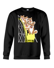 Shiba Inu On Roller Coaster Shirt Apparel Merchandise Gifts For Shiba Inu Lovers Crewneck Sweatshirt tile