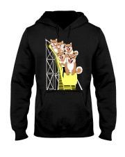 Shiba Inu On Roller Coaster Shirt Apparel Merchandise Gifts For Shiba Inu Lovers Hooded Sweatshirt tile