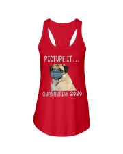 Picture It Quarantine 2020 pug2 Ladies Flowy Tank thumbnail