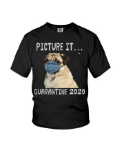 Picture It Quarantine 2020 pug2 Youth T-Shirt thumbnail