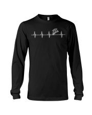 Heartbeat Rollercoaster T-Shirt Design Gifts For Roller Coaster Lovers Best Friend Long Sleeve Tee tile