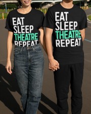 Eat Sleep Theater Repeat Shirt Graphic Print T-Shirt Gifts For Stepson Classic T-Shirt apparel-classic-tshirt-lifestyle-front-145