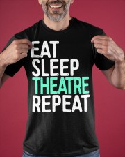 Eat Sleep Theater Repeat Shirt Graphic Print T-Shirt Gifts For Stepson Classic T-Shirt apparel-classic-tshirt-lifestyle-front-181