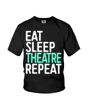 Eat Sleep Theater Repeat Shirt Graphic Print T-Shirt Gifts For Stepson Youth T-Shirt tile