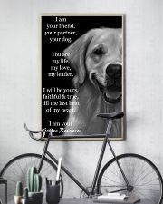 I Am Your Friend Your Partner Golden Retriever 11x17 Poster lifestyle-poster-7