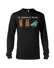 My Quarantine Routine German Shepherd2 Long Sleeve Tee thumbnail