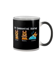 My Quarantine Routine German Shepherd2 Color Changing Mug thumbnail