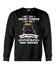 Frenchie I Don't Have A Short Temper Crewneck Sweatshirt thumbnail