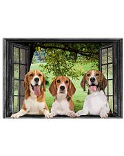 Beagle Through The Window Poster Dog Lover Wall Home Decor 17x11 Poster front