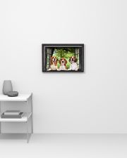 Beagle Through The Window Poster Dog Lover Wall Home Decor 17x11 Poster poster-landscape-17x11-lifestyle-04