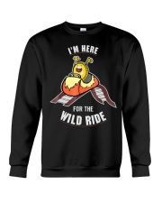 I'm Here For The Wild Ride Shirt Bitcoin Roller Coaster T-Shirt Funny Gifts Crewneck Sweatshirt tile