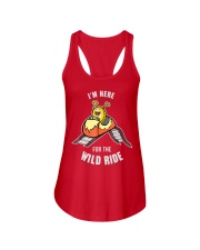 I'm Here For The Wild Ride Shirt Bitcoin Roller Coaster T-Shirt Funny Gifts Ladies Flowy Tank tile