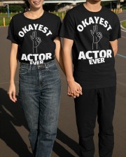 Okayest Actor Ever T-Shirt Funny Humor Vintage Tees Gifts For Adult Men Classic T-Shirt apparel-classic-tshirt-lifestyle-front-145