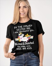 Unicorn You May Now Kiss My Ass T-Shirt Hilarious Funny Unicorn Shirt With Sayings Classic T-Shirt apparel-classic-tshirt-lifestyle-front-100