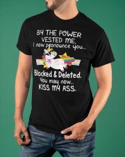 Unicorn You May Now Kiss My Ass T-Shirt Hilarious Funny Unicorn Shirt With Sayings Classic T-Shirt apparel-classic-tshirt-lifestyle-front-88