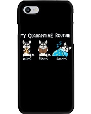 My Quarantine Routine husky Phone Case thumbnail