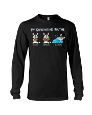 My Quarantine Routine husky Long Sleeve Tee thumbnail