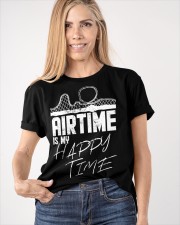 Air Time In My Happy Time Shirt Roller Coaster Lovers Retro T-Shirt Gifts For Teens Classic T-Shirt apparel-classic-tshirt-lifestyle-front-100