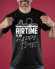 Air Time In My Happy Time Shirt Roller Coaster Lovers Retro T-Shirt Gifts For Teens Classic T-Shirt apparel-classic-tshirt-lifestyle-front-181