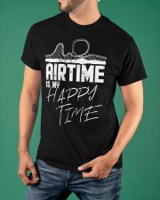 Air Time In My Happy Time Shirt Roller Coaster Lovers Retro T-Shirt Gifts For Teens Classic T-Shirt apparel-classic-tshirt-lifestyle-front-88