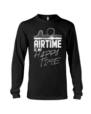 Air Time In My Happy Time Shirt Roller Coaster Lovers Retro T-Shirt Gifts For Teens Long Sleeve Tee tile