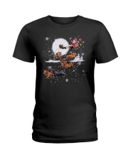 Dachshund T-shirt Christmas gift for friend Ladies T-Shirt thumbnail