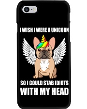 I Wish I Were A Unicorn So I Could Stab Frenchie Phone Case thumbnail