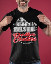 Real Girls Ride Roller Coasters Shirt Fun Adventure Best T-Shirt Gift Ideas For Niece Classic T-Shirt apparel-classic-tshirt-lifestyle-front-181