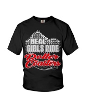 Real Girls Ride Roller Coasters Shirt Fun Adventure Best T-Shirt Gift Ideas For Niece Youth T-Shirt tile