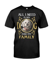 All L Need Is My And My Family poodle Classic T-Shirt front