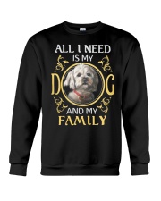 All L Need Is My And My Family poodle Crewneck Sweatshirt thumbnail