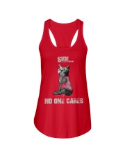 Shh No One Cares Tshirt Ladies Flowy Tank thumbnail