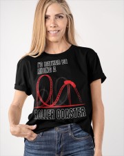 I'd Rather Be Riding A Roller Coaster Shirt For Fans Roller Coaster T-Shirt Men Women Classic T-Shirt apparel-classic-tshirt-lifestyle-front-100