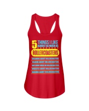 5 Things I Like Almost As Much As Rollercoaster Shirt Roller Coaster Players T-Shirt Gift Ladies Flowy Tank tile