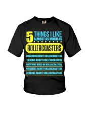 5 Things I Like Almost As Much As Rollercoaster Shirt Roller Coaster Players T-Shirt Gift Youth T-Shirt tile