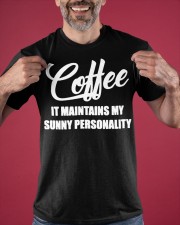 Coffee It Maintains My Sunny Personality Shirt Funny Coffee Lover T-Shirt Gifts Classic T-Shirt apparel-classic-tshirt-lifestyle-front-181